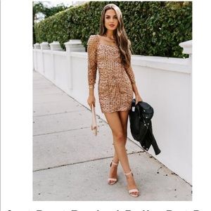 Vici polka dot mini dress